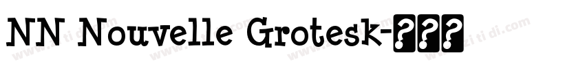 NN Nouvelle Grotesk字体转换